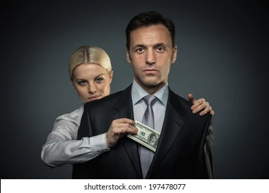 Professional couple representing the beauty tax system and financial transactions